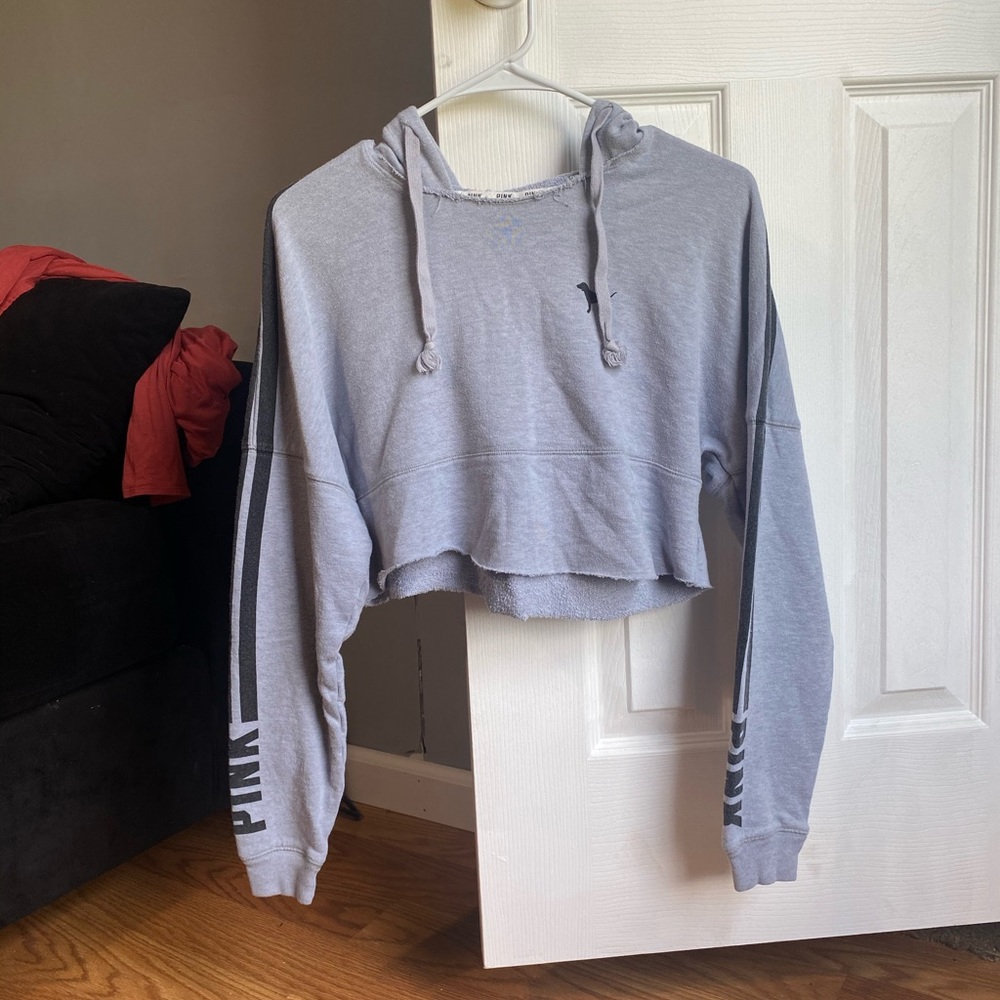 PINK Cropped Hoodie